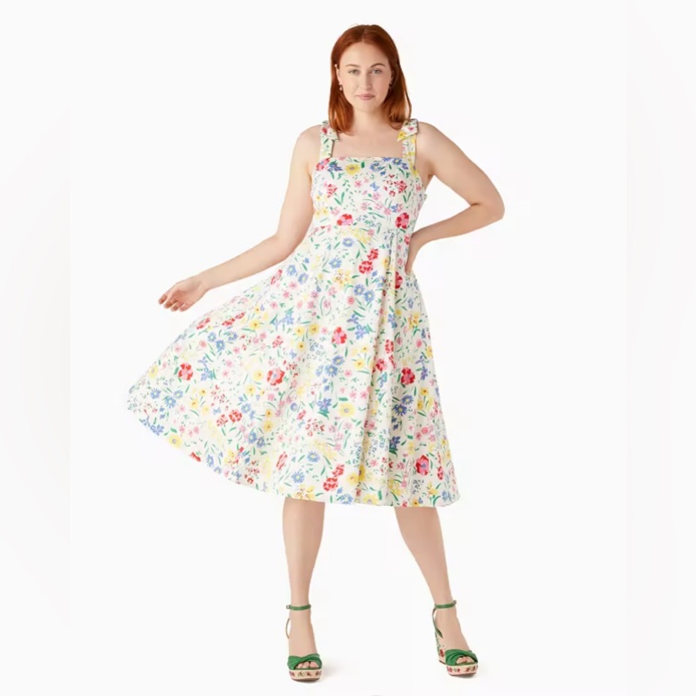 BRAND NEW NWT KATE SPADE GARDEN BOUQUET FIT AND FLARE DRESS💐💐💐💐💐💐💐💐💐💐